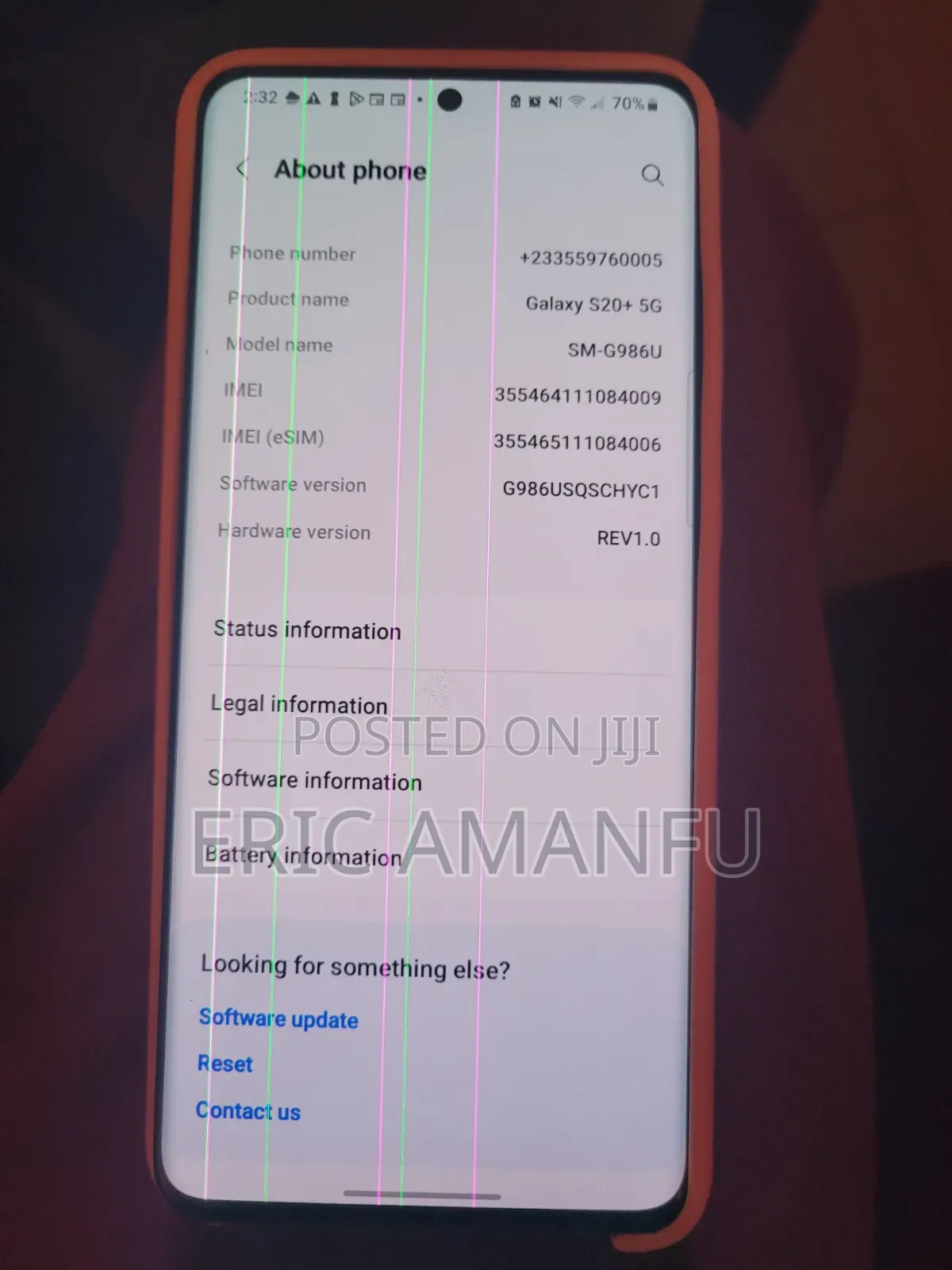 Samsung Galaxy S20+ 5G 128 GB Black
