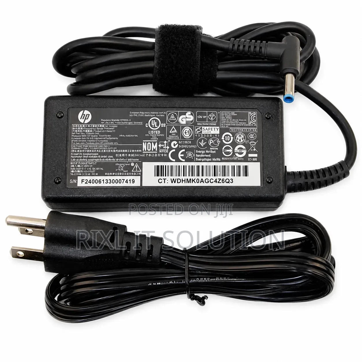 HP 45W AC Adapter With Blue Pin Connector – Brand New