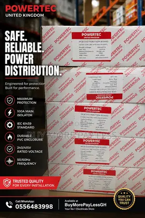 POWERTEC 2+8 Way Single-Phase MCB Distribution Board