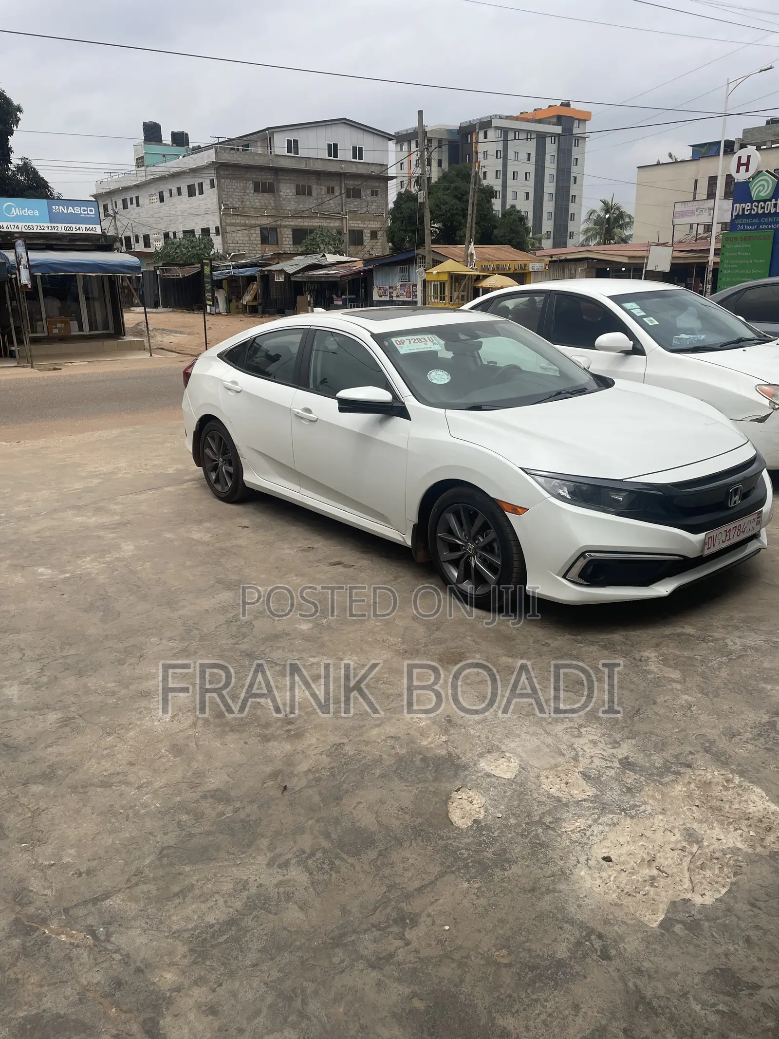 Honda Civic EX-L Sedan 2019 White