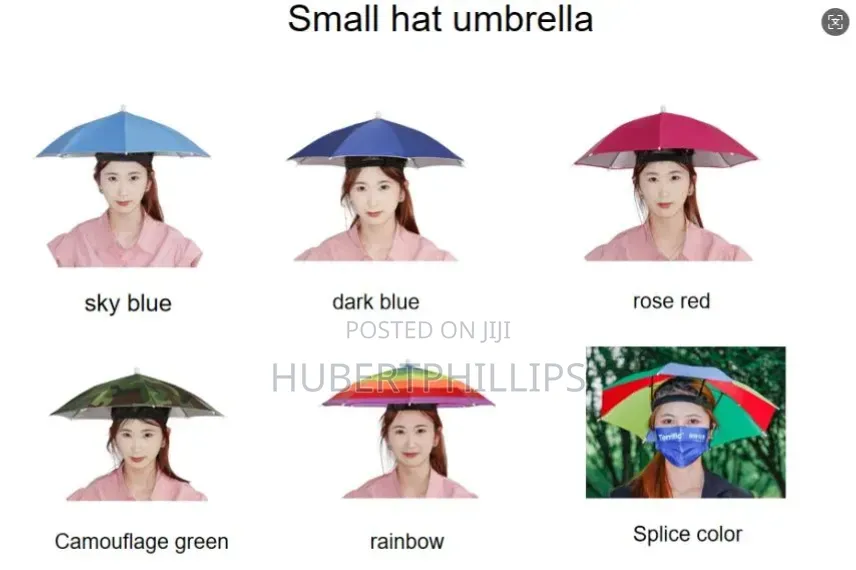 Head Umbrella for Shade in Rain and Sunshine