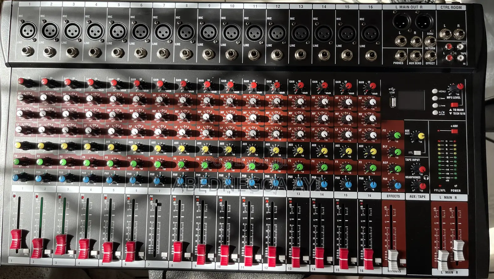 16 Channel Professional Bluetooth Studio Audio Mixer