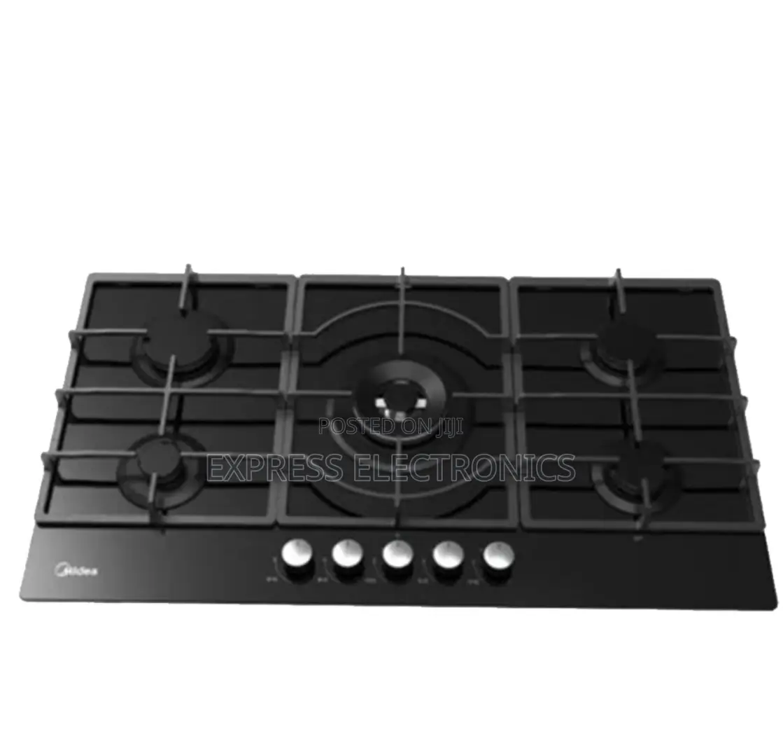 Available Now at Store Built-in Gas Hob, 5 Burners, Black MG90GQ095AL