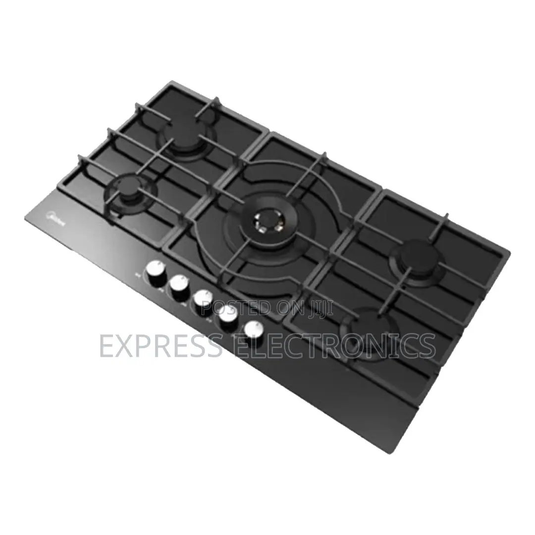 Available Now at Store Built-in Gas Hob, 5 Burners, Black MG90GQ095AL