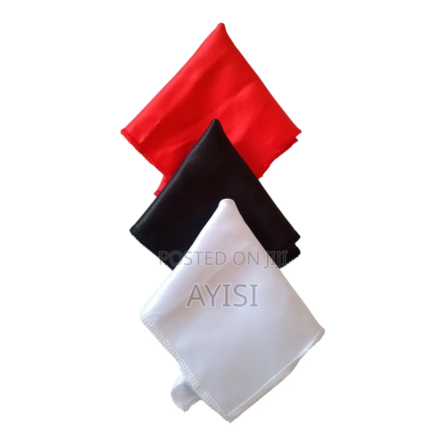 Bow Tie- 1x Red and 1x Black With 3x Handkerchief