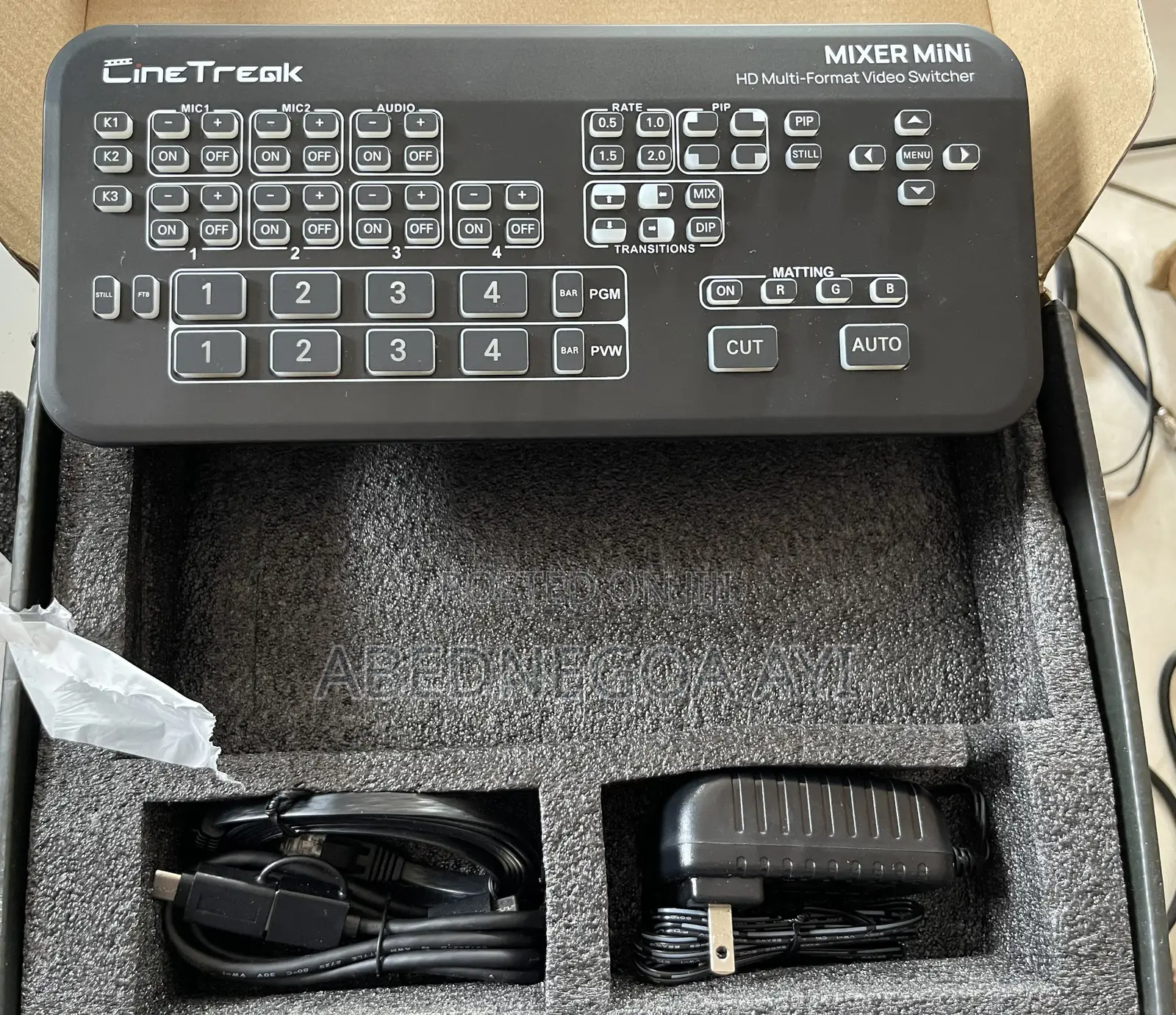 CineTreak Mixer Mini 4-Ch HDMI Live Streaming Video Swithcer Multiview
