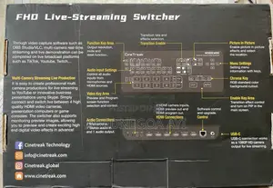 CineTreak Mixer Mini 4-Ch HDMI Live Streaming Video Swithcer Multiview