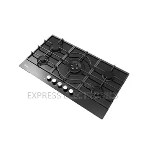 Limited Stock Built-in Gas Hob, 5 Burners, Black MG90GQ095AL1B Midea