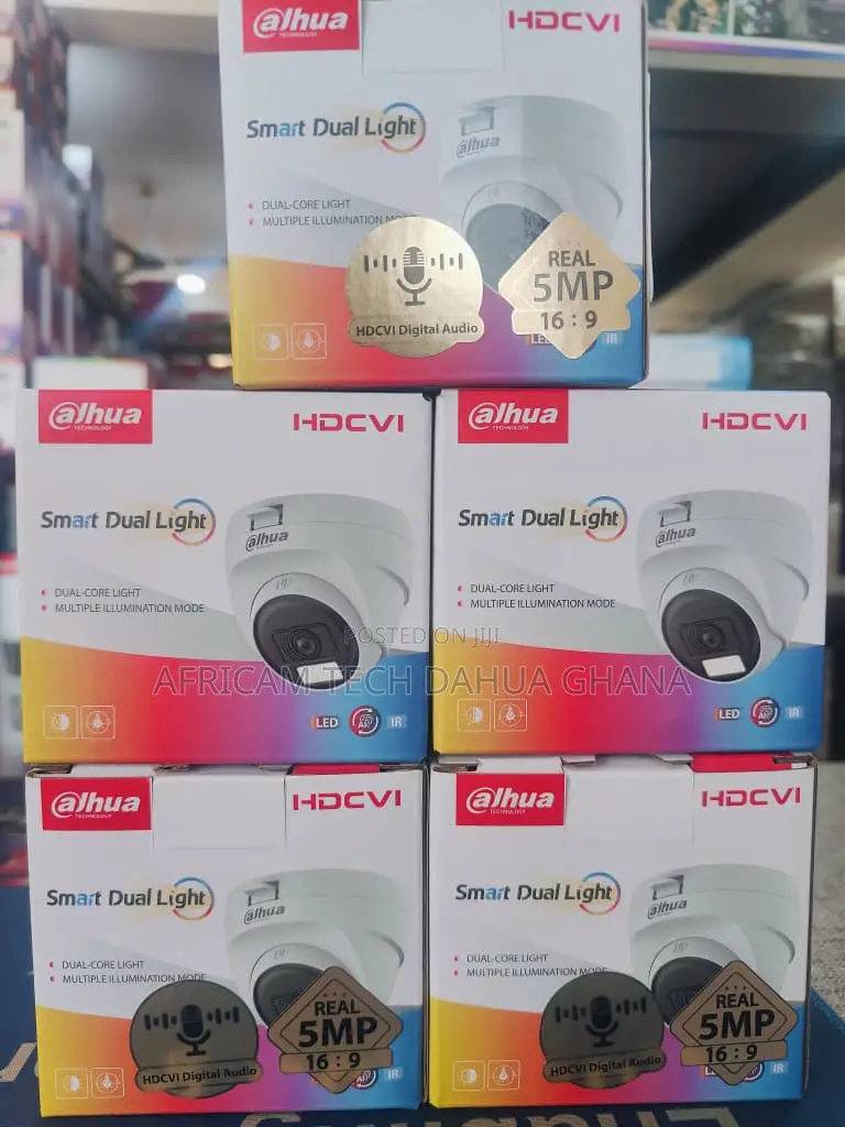 Dahua 5MP Smart Dual Light HDCVI Dome Camera Audio