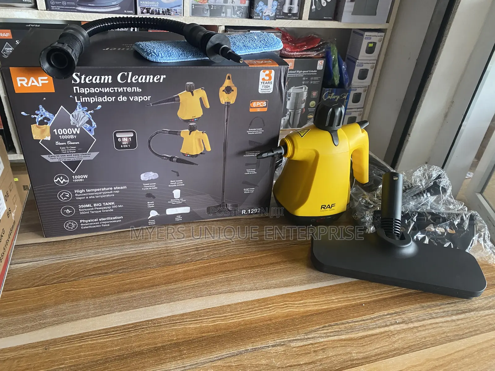 Portable High Pressure 6in1 Steam Cleaner (1000W)