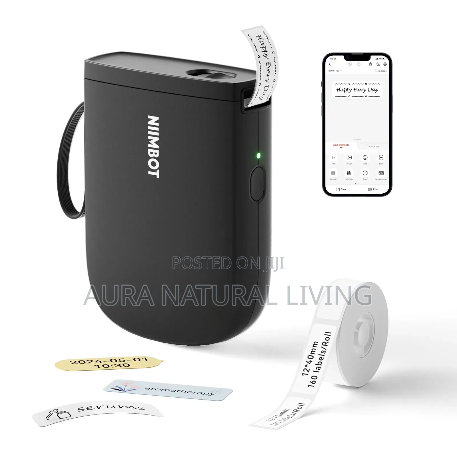 NIIMBOT D11H Mini Label Printer – Portable Bluetooth Thermal Printer