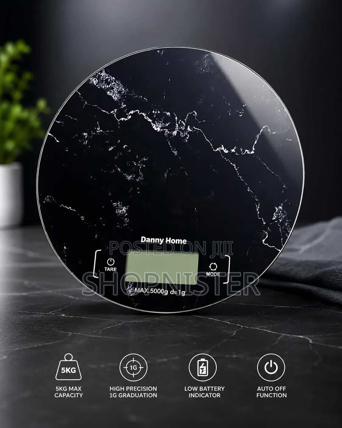 Danny Home Digital Kitchen Scale – 5KG High Precision Food