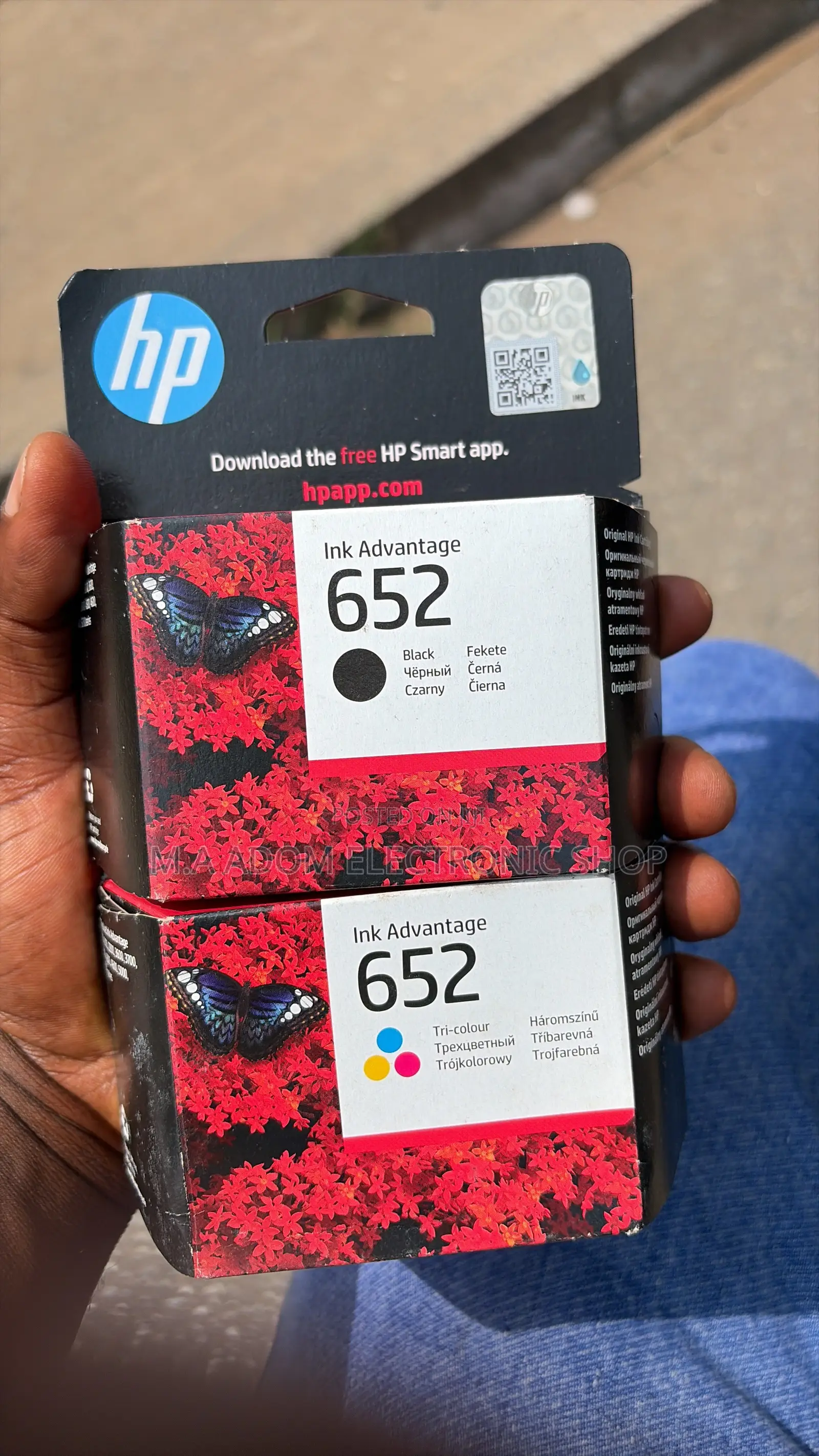 HP 652 Black Color Inks