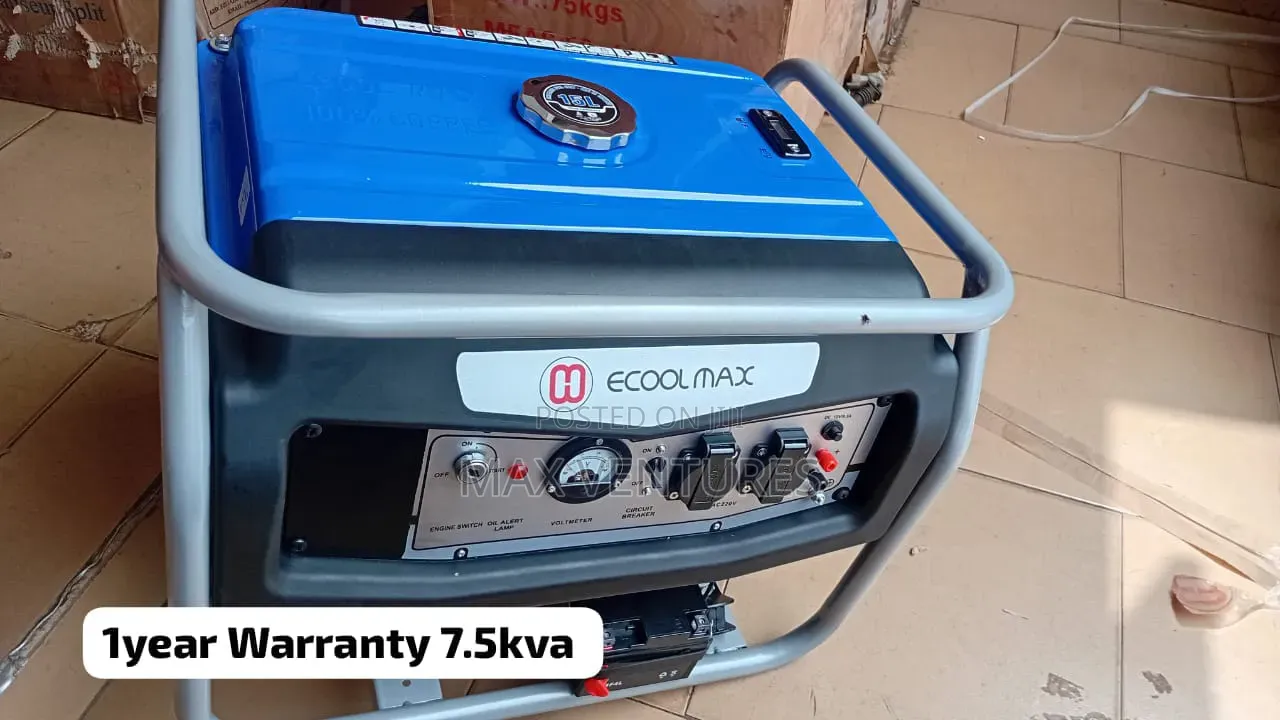 Ecoolmax 7.5kVA Silent Diesel Generator Available 7.5kva