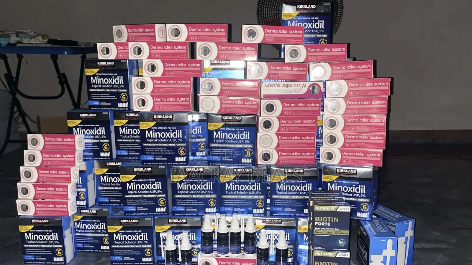 Kirkland Minoxidil/Derma Roller/Biotin/Bioxinin Minoxidil