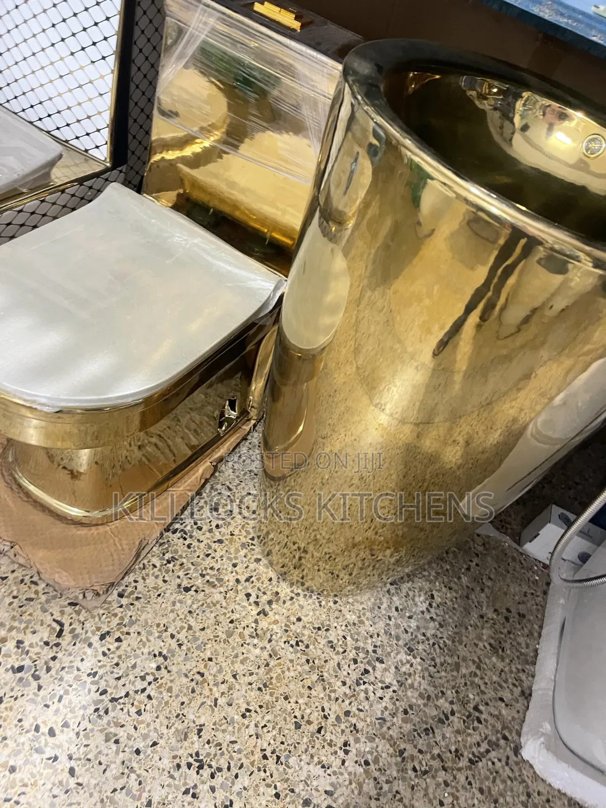 Gold Basin Toilet Seats