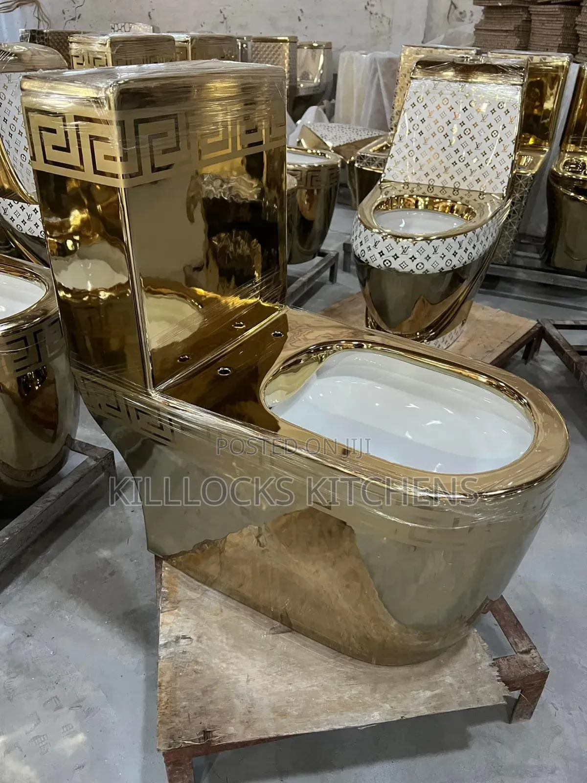 Gold Basin Toilet Seats