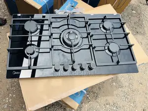 Order Premium Midea 5 Gas Tempered Glass Hob(Black).