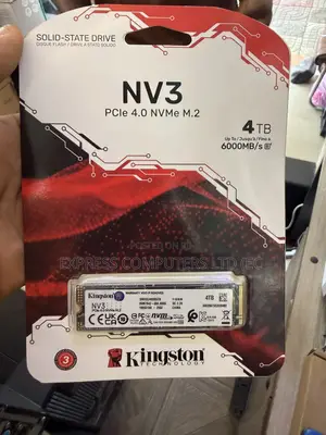 Kingston NV3 Gen4 M.2 NVMe SSD 4TB PCIe 4.0 X4, Speed 6000 MB/s Drive