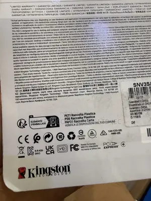 Kingston NV3 Gen4 M.2 NVMe SSD 4TB PCIe 4.0 X4, Speed 6000 MB/s Drive