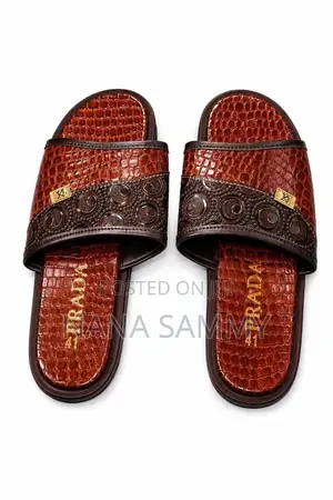 Luxury Men's Brown Designer Slide Sandals – Size 41'42' 43'44'45'