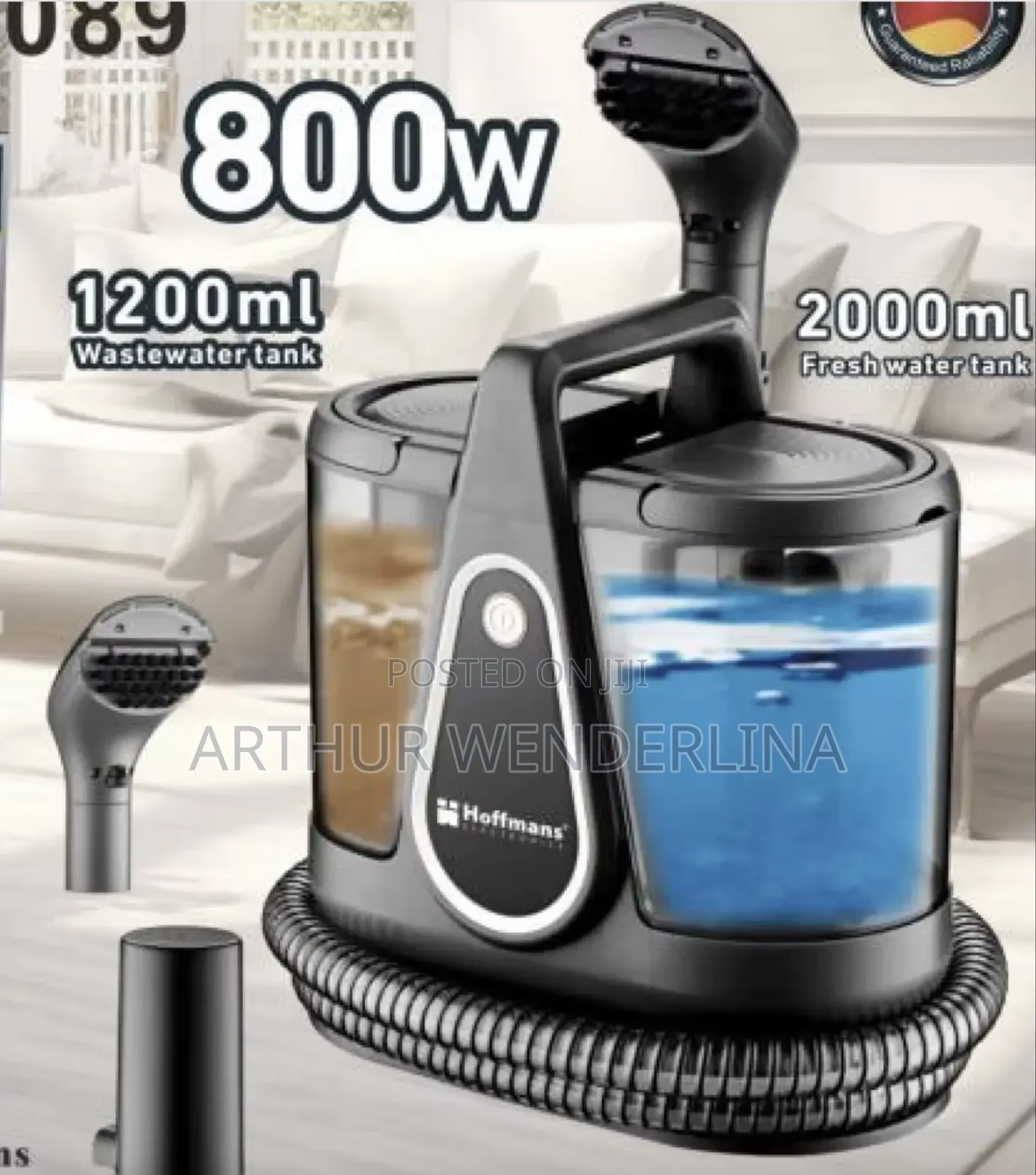 Hoffmans HM-9089 Spot Cleaner Machine 20kPa High Suction Power F