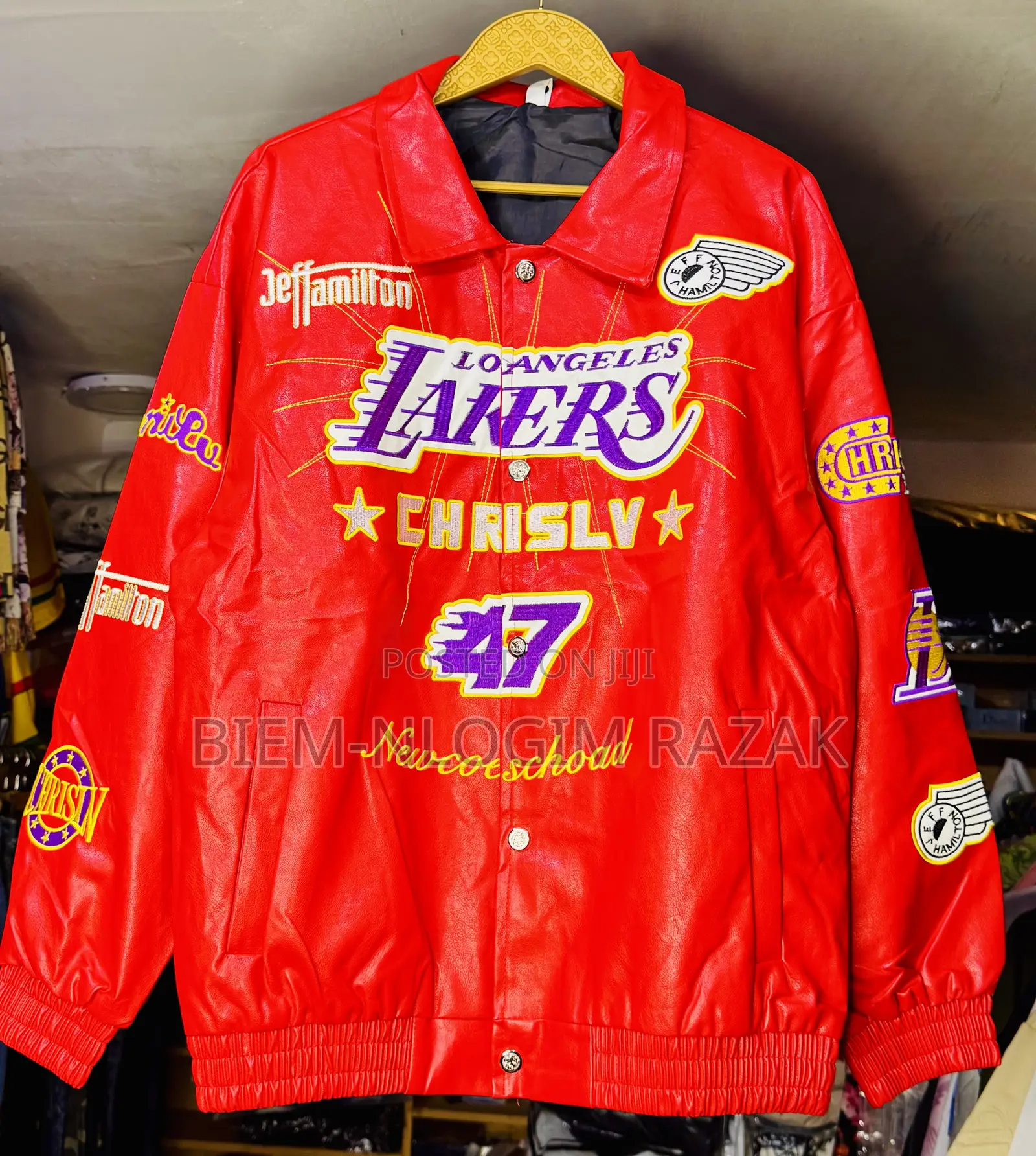 High Quality Lakers Vintage Leather Jackets Available in Stock