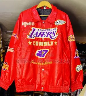 High Quality Lakers Vintage Leather Jackets Available in Stock
