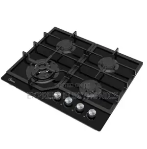 High Quality Midea 4 Burner 60cm Gas Hob – Black (60GJ084)