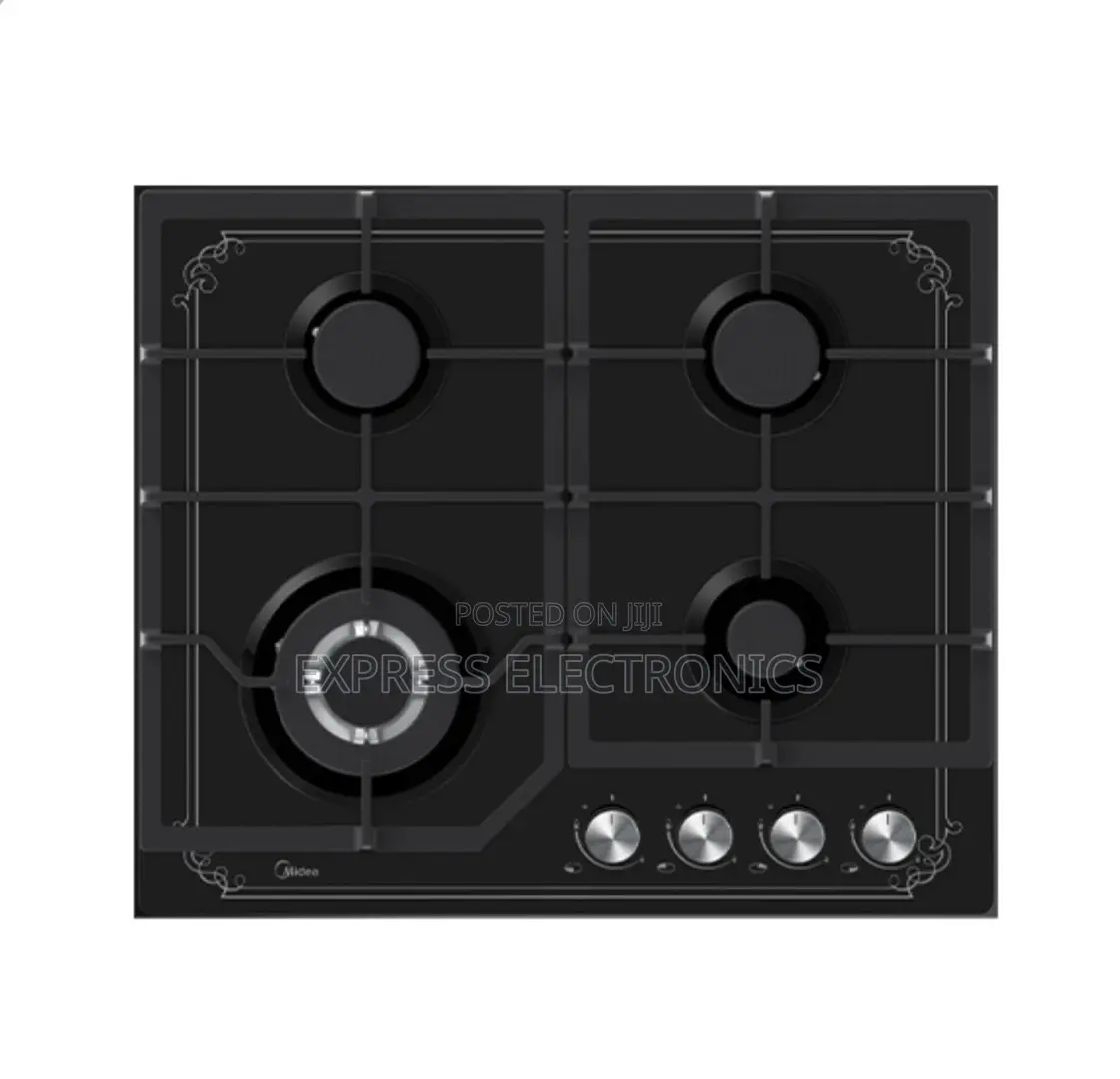Hot  Deals in Midea 4 Burner 60cm Gas Hob – Black (60GJ084)