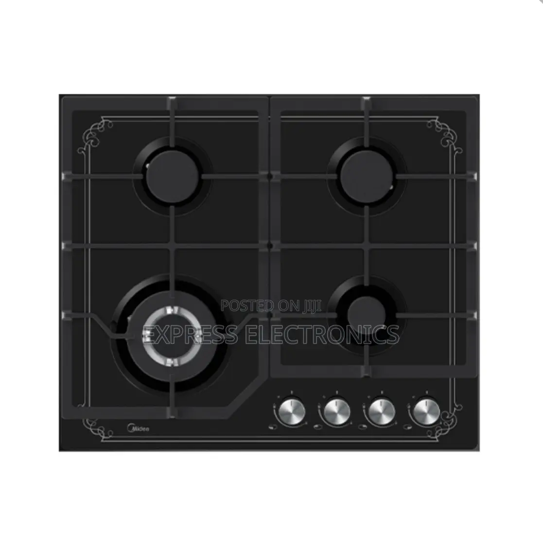 Ultra Modern Midea 4 Burner 60cm Gas Hob – Black (60GJ084)