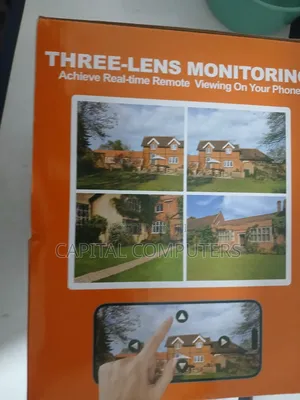 Three Lens Solar Powered Camera
