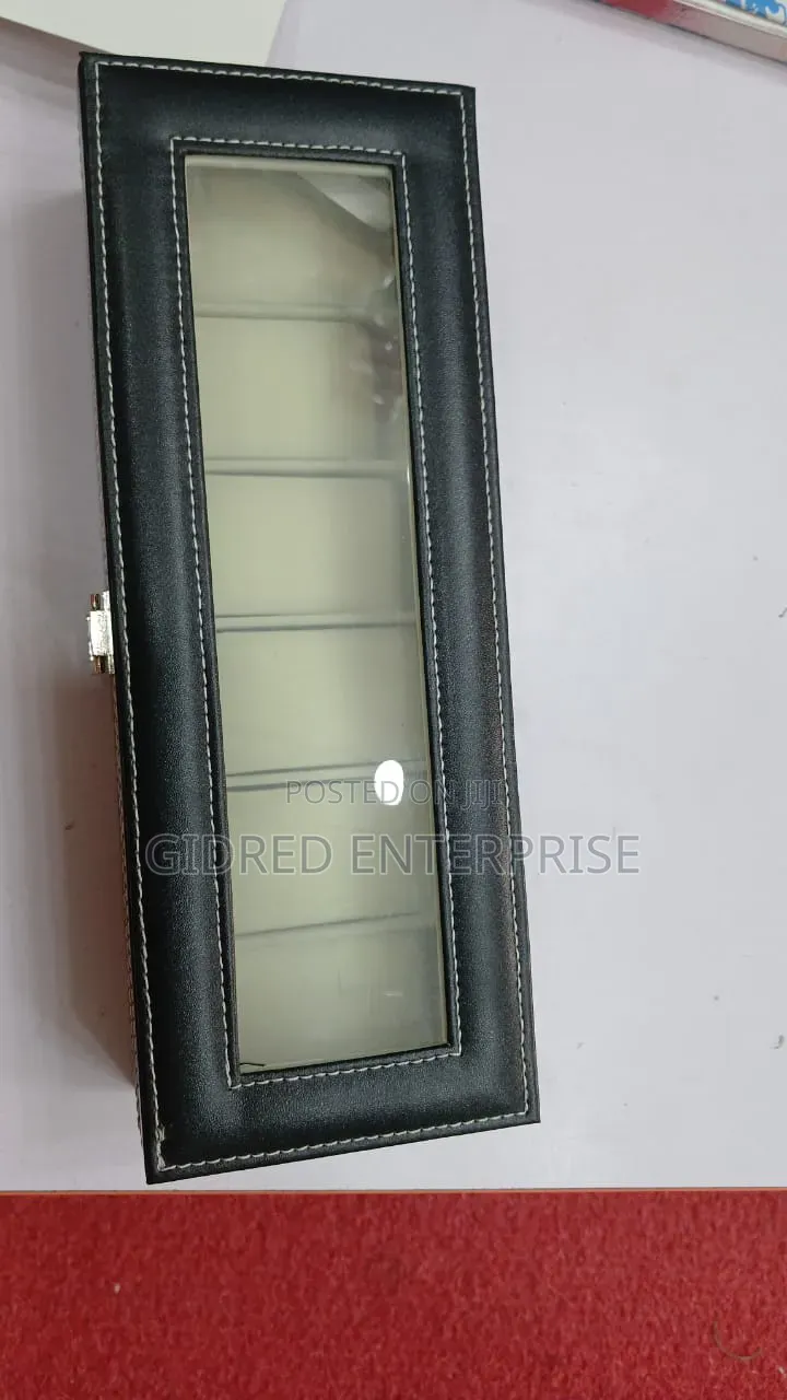 6 Slots Quality Leather Watch Organizer