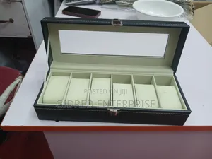 6 Slots Quality Leather Watch Organizer