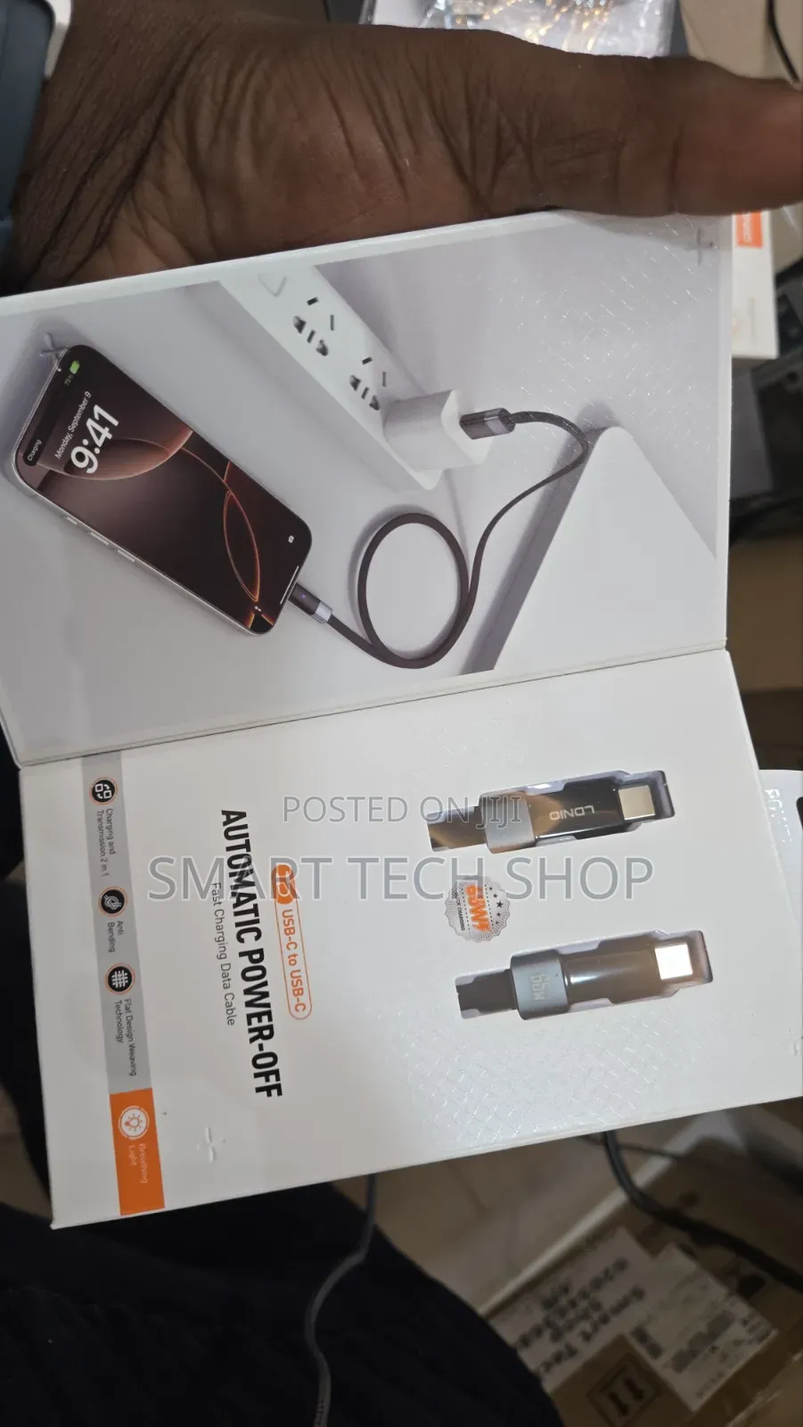 Ldnio LC242C Automatic Power Off USB C to C Cable 65watts