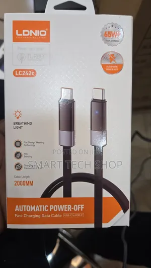 Ldnio LC242C Automatic Power Off USB C to C Cable 65watts
