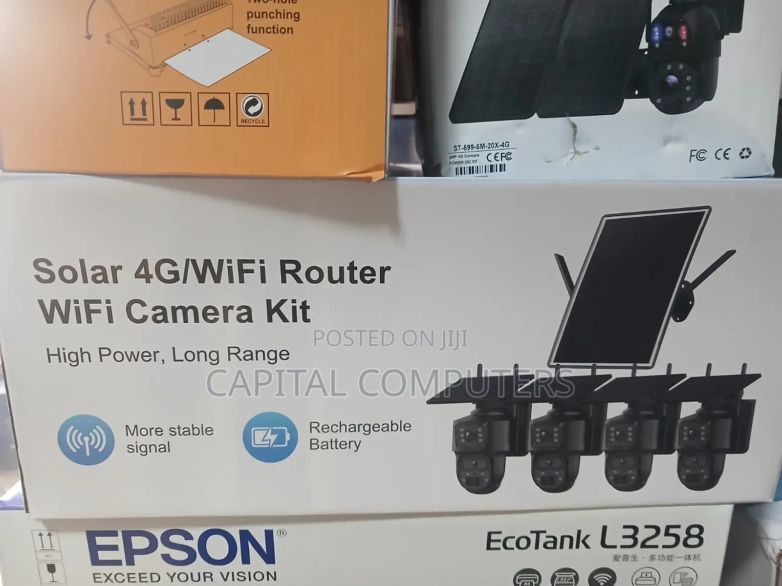 Solar 4g/Wifi Router Camera Kit