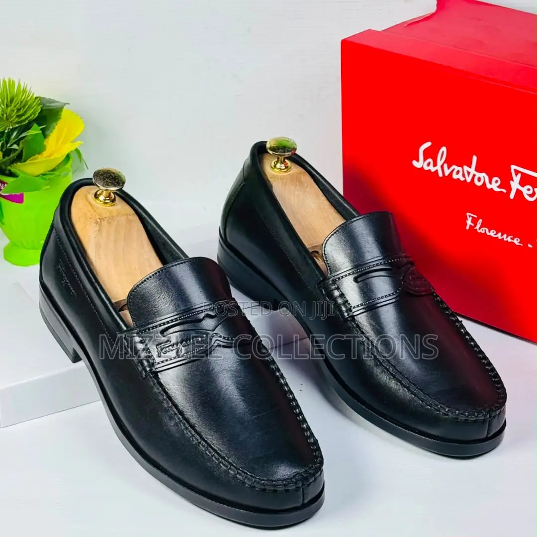 Quality Designed Black and Coffee Salvatore Ferragamo Loafers 39-45