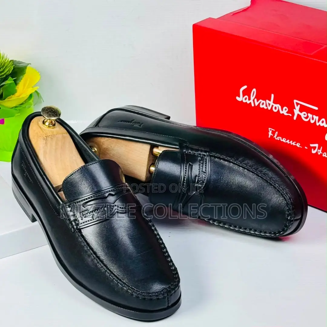 Quality Designed Black and Coffee Salvatore Ferragamo Loafers 39-45