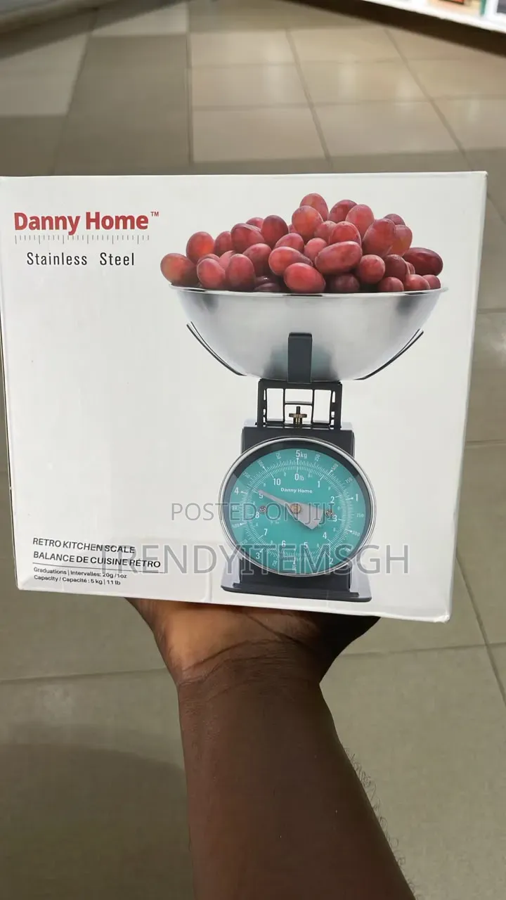 5kg Danny Home Retro Kitchen Scale With Stainless Steel Bowl –