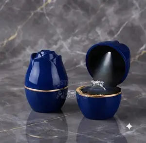 Elegant Royal Blue LED Ring Box