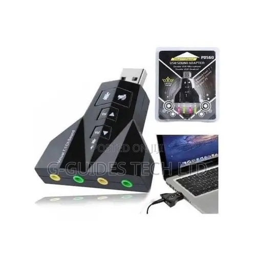 Virtual 7.1 Channel USB Sound Card Adapter