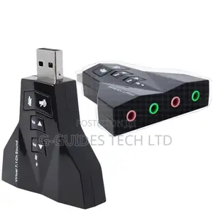 Virtual 7.1 Channel USB Sound Card Adapter