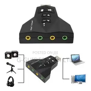 Virtual 7.1 Channel USB Sound Card Adapter