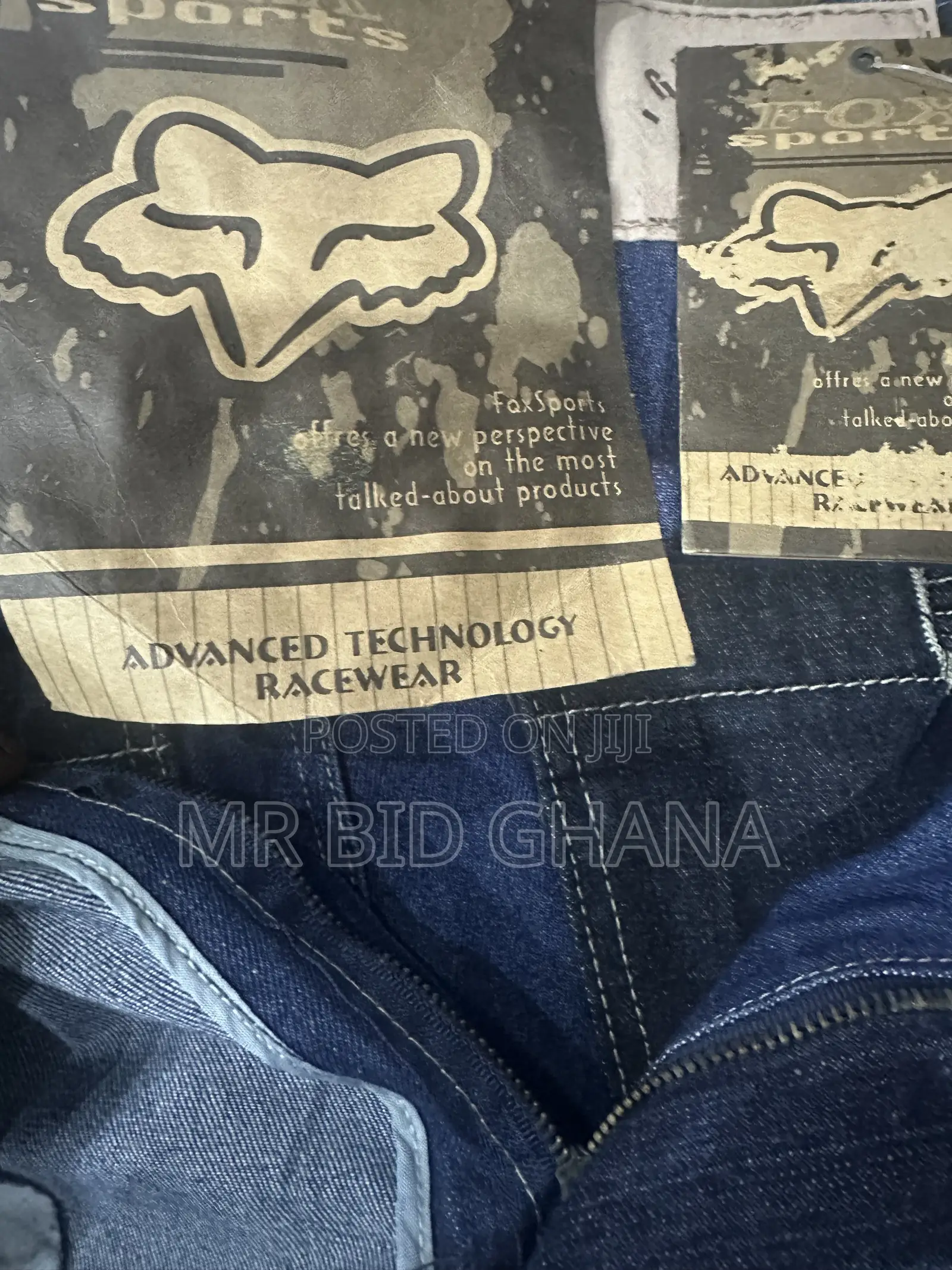 Fox Racing Y2K Baggy Cargo Jeans – Dark Blue, Tags Attached