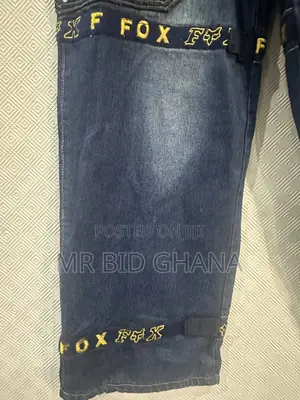 Fox Racing Y2K Baggy Cargo Jeans – Dark Blue, Tags Attached