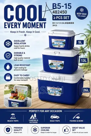 Ice Box/Ice Chest 3set 5/13/26Litres
