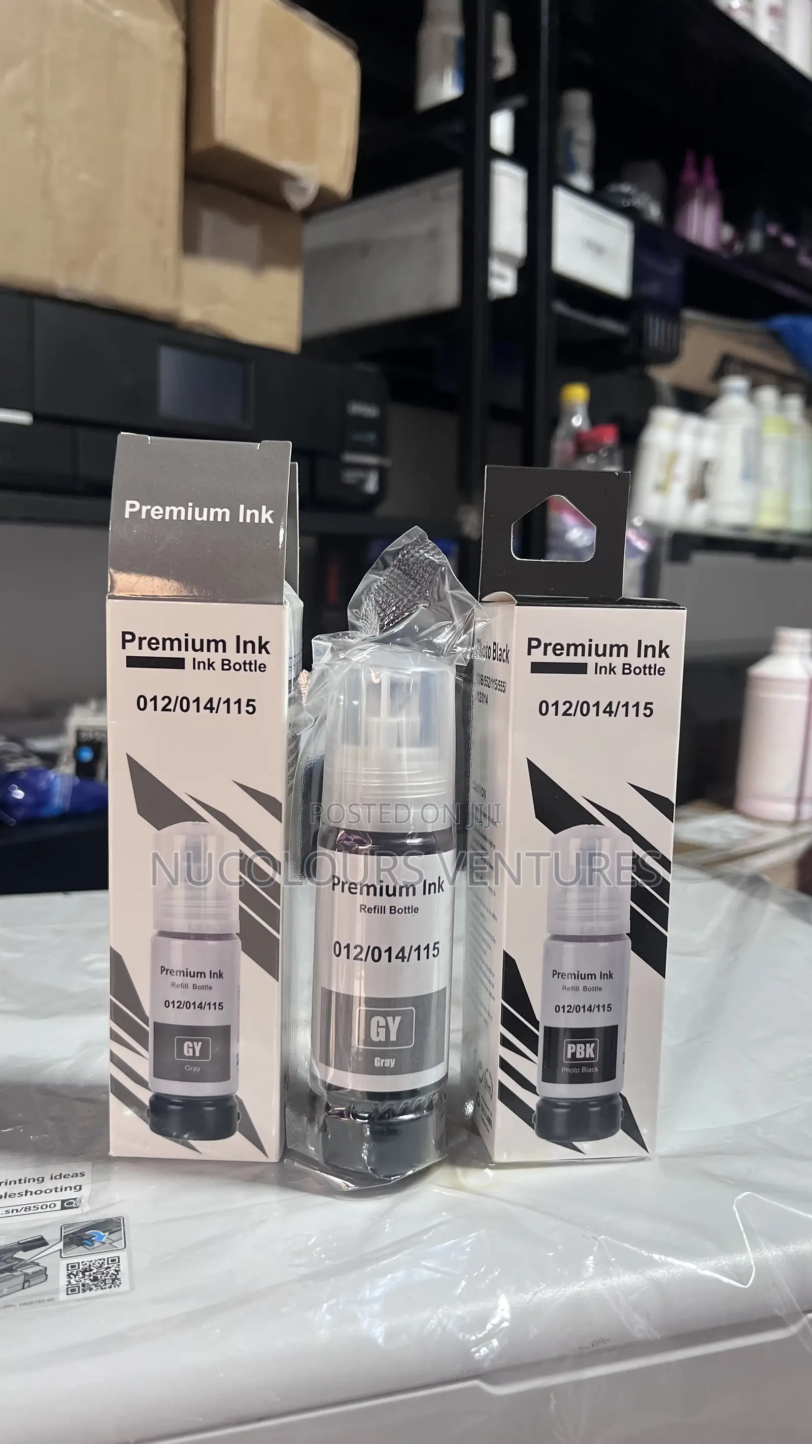 Premium Ink for ET-8550 / 8500 Grey and PBk