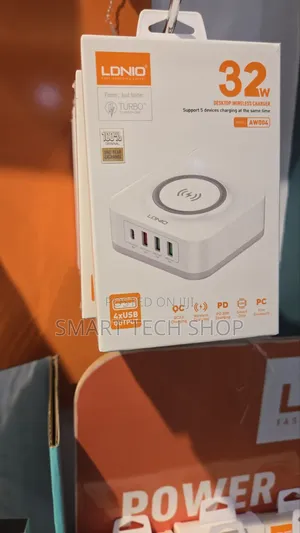 LDNIO AW004 Desktop Wireless Charger Station, Featuring a 32W