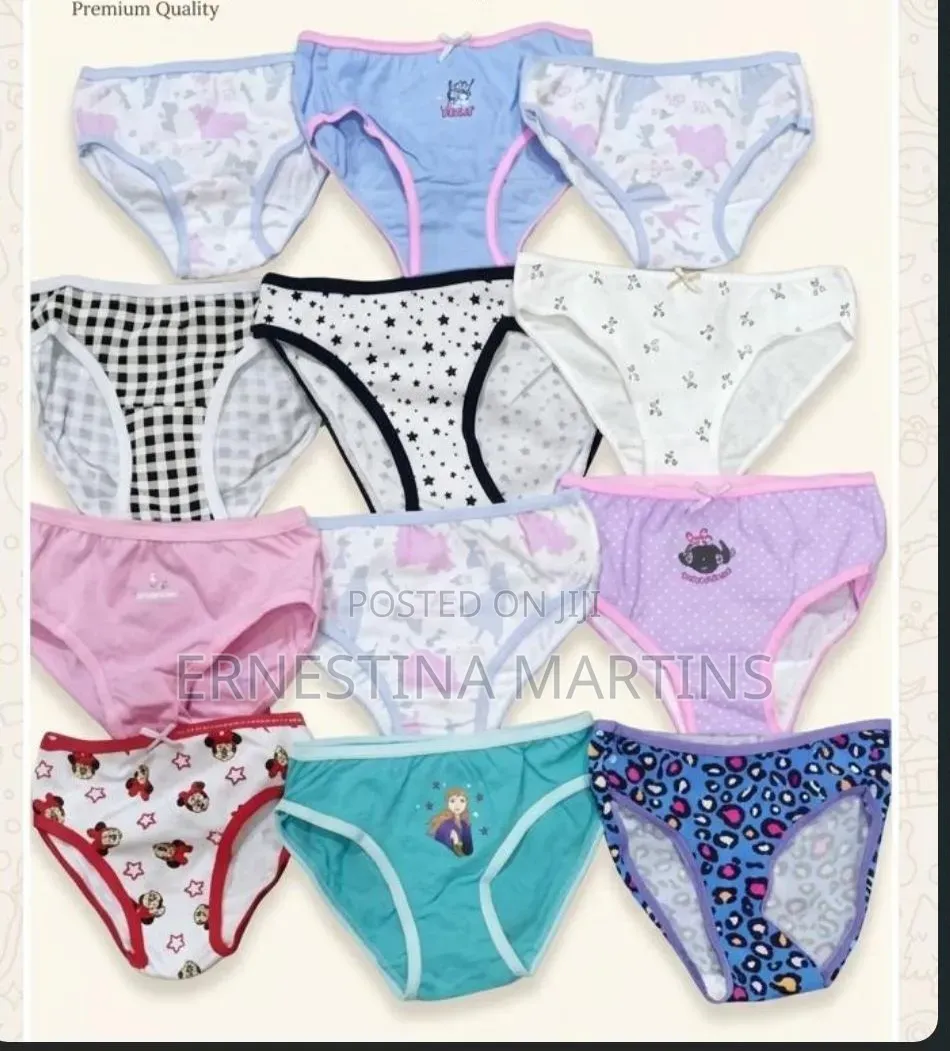Kids (Girls) Panties 2yrs - 12yrs. Dozen (12) Pieces